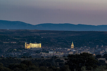 Noche toledana desde el Mirador El Coto.