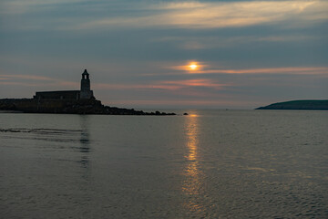 Sunset at Port Logan in Dumfries & Galloway, Scotland