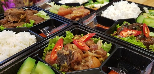 office meal background