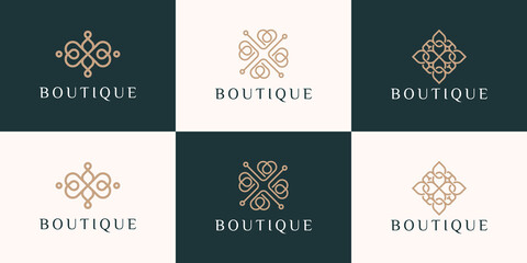 Collection of ornament logo design