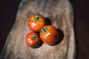 Drei 3 Schokoladentomaten