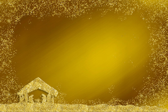 Christmas Nativity Scene, religious greetings cards