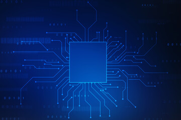 Abstract futuristic circuit board Illustration high computer technology background. Hi-tech digital technology concept.Circuit board pattern for technology background