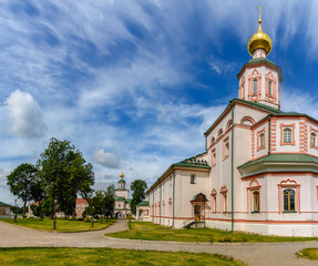 Fototapeta na wymiar Home church in the abbot's chambers. Valdai Iversky Bogoroditsky Svyatoozersky Monastery.