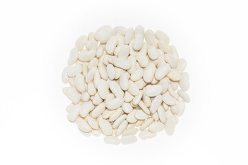 Many white color of haricot beans
