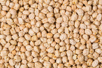 Chick pea isolated on white in studio