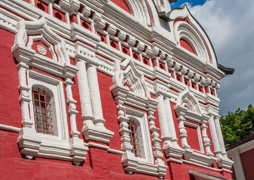 The Church of St. George was built in the Moscow patterned style of the mid-17th century. It serves as the seat of the Solovetsky Monastery, located on the islands in the White Sea.    