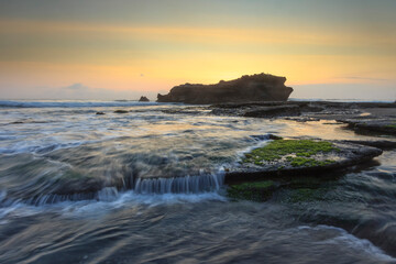 sunset on the beach
