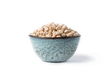 Chick pea isolated on white in studio