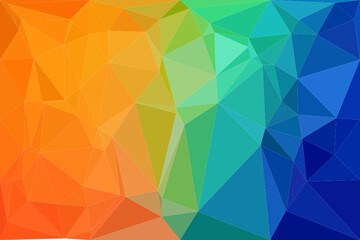 Abstract Color Polygon Background Design, Abstract Geometric Origami Style With Gradient