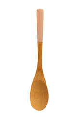 spoon dessert wood on white background