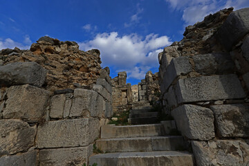 Fototapeta na wymiar Turkey Aydın / Didim / Milet ancient city (historical ruins belonging to 3500 BC)