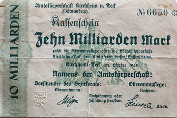 Deutsches Inflationsgeld von 1923