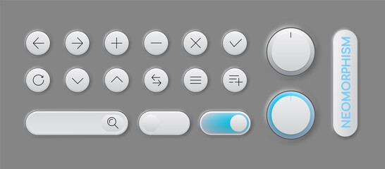 Modern Trendy Smoothy UI Set of Buttons, for Apps and Webdesign