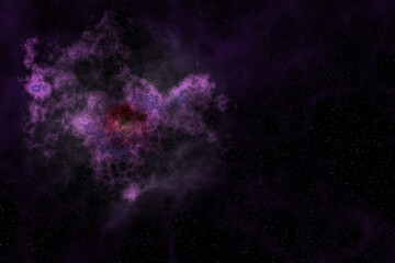 colorful stars nebula with cloud texture and background