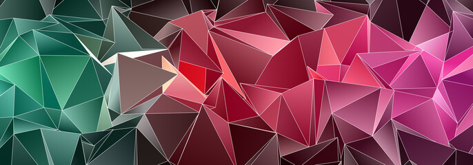 3d Triangles, abstract  background. Design wallpaper.
