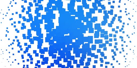 Light BLUE vector pattern in square style. Abstract gradient illustration with colorful rectangles. Best design for your ad, poster, banner.