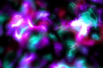 Obraz premium Electrical discharges. Abstract plasma discharge as a background. Psychedelic color image. Abstract bright plasma’s texture on black background.M