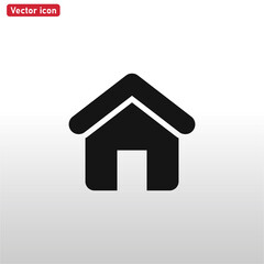 Home icon vector . House sign