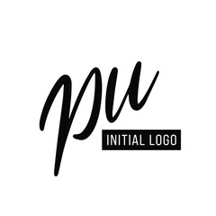 Initial PU Letter Logo With Creative Modern Business Typography Vector Template. Creative Letter PU Logo Vector.