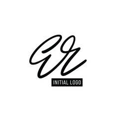 ER initial letters elegant logo, Modern Logo Design