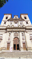 Fototapeta na wymiar Edificios clásicos y religiosos de la arquitectura de Toledo, Castilla-La Mancha, España, Europa 