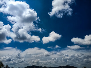 blue sky with clouds