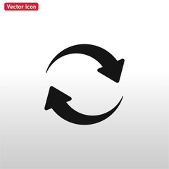 Reload icon vector . Refresh sign
