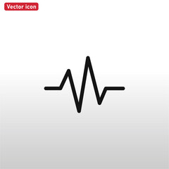 Cardio icon vector vector eps 10