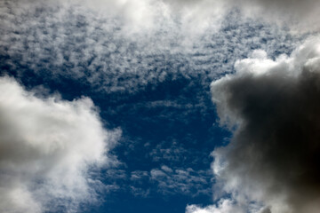 Obraz premium blue sky with clouds, Nacka, Stockholm, Sverige, Sweden