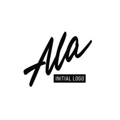 Initial ALA Letter Logo With Creative Modern Business Typography Vector Template. Creative Letter ALA Logo Vector.