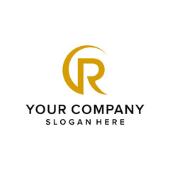 Luxury letter R logo