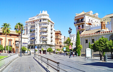 Fototapeta na wymiar Panorámica de Sevilla, Andalucía, España