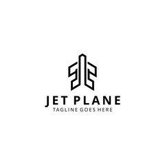 Illustration Creative modern plane sky technology logo icon vector template