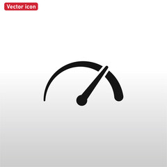 Speedometer icon vector . Speed sign
