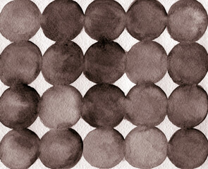 Simple abstract background with bubbles, falling confetti. Watercolor dots (circles) isolated on grey background. Design for backgrounds, wallpapers, covers and packaging, wrapping paper.