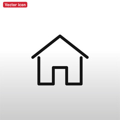 Home icon vector . House sign