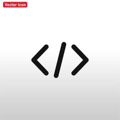Coding icon vector . development sign
