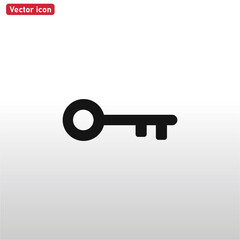 Key icon vector . Lock sign
