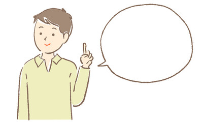 Young man pose vector illustration