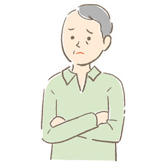old man pose vector illustration