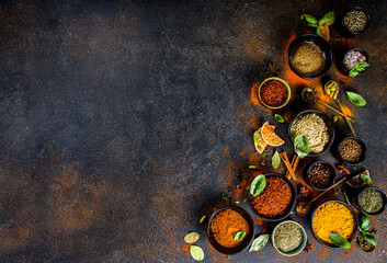 Set of Spices and herbs for cooking