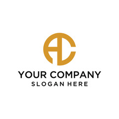 Minimalist letter AC logo