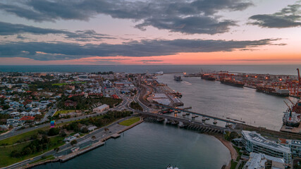 Sunset Landscape Photos in Fremantle Western Australia.