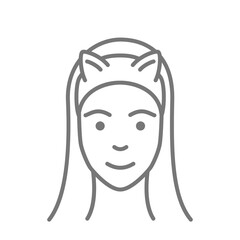 Skin care icon, beauty skin, womans face