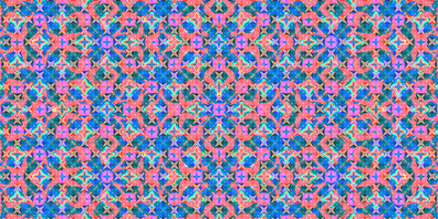Kaleidoscope background pattern visible inside the eyelids when eyes closed	