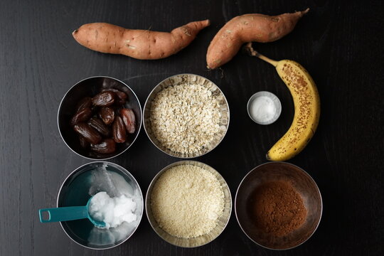 Vegane Bananen S&uuml;&szlig;kartoffel Brownies