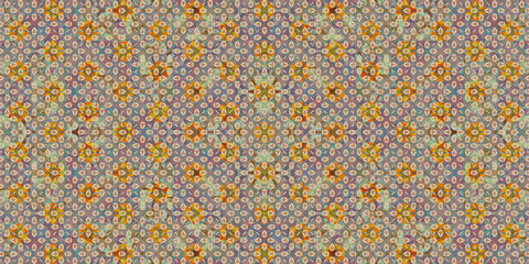 Kaleidoscope background pattern visible inside the eyelids when eyes closed	