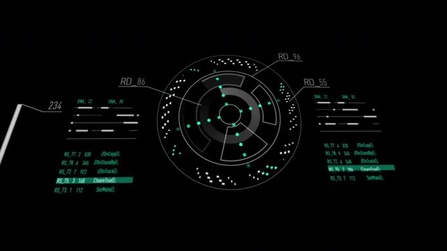 Digital background with callouts in HUD style. Scifi user interface