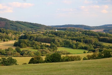 Fototapeta premium landscape with mountains and trees